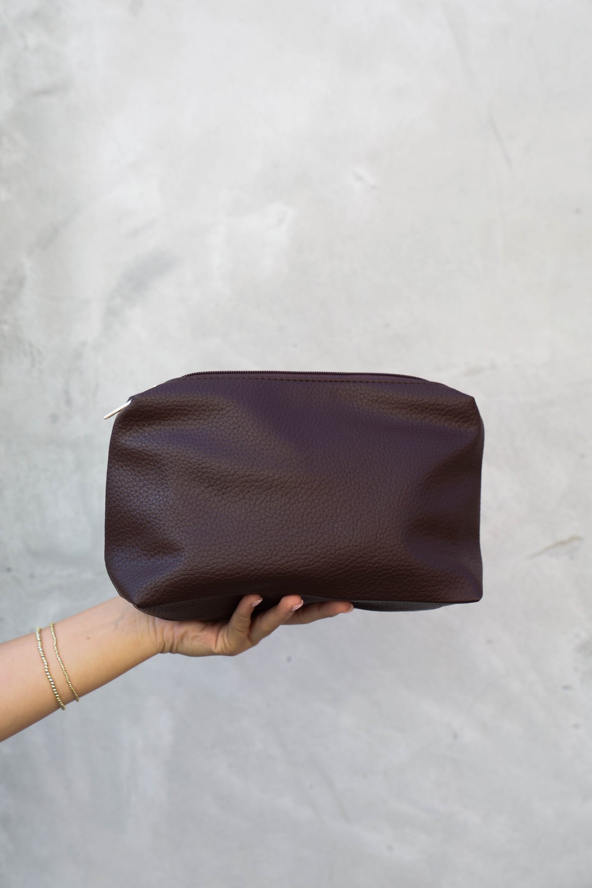 Faye Suede Tote (Chocolate)