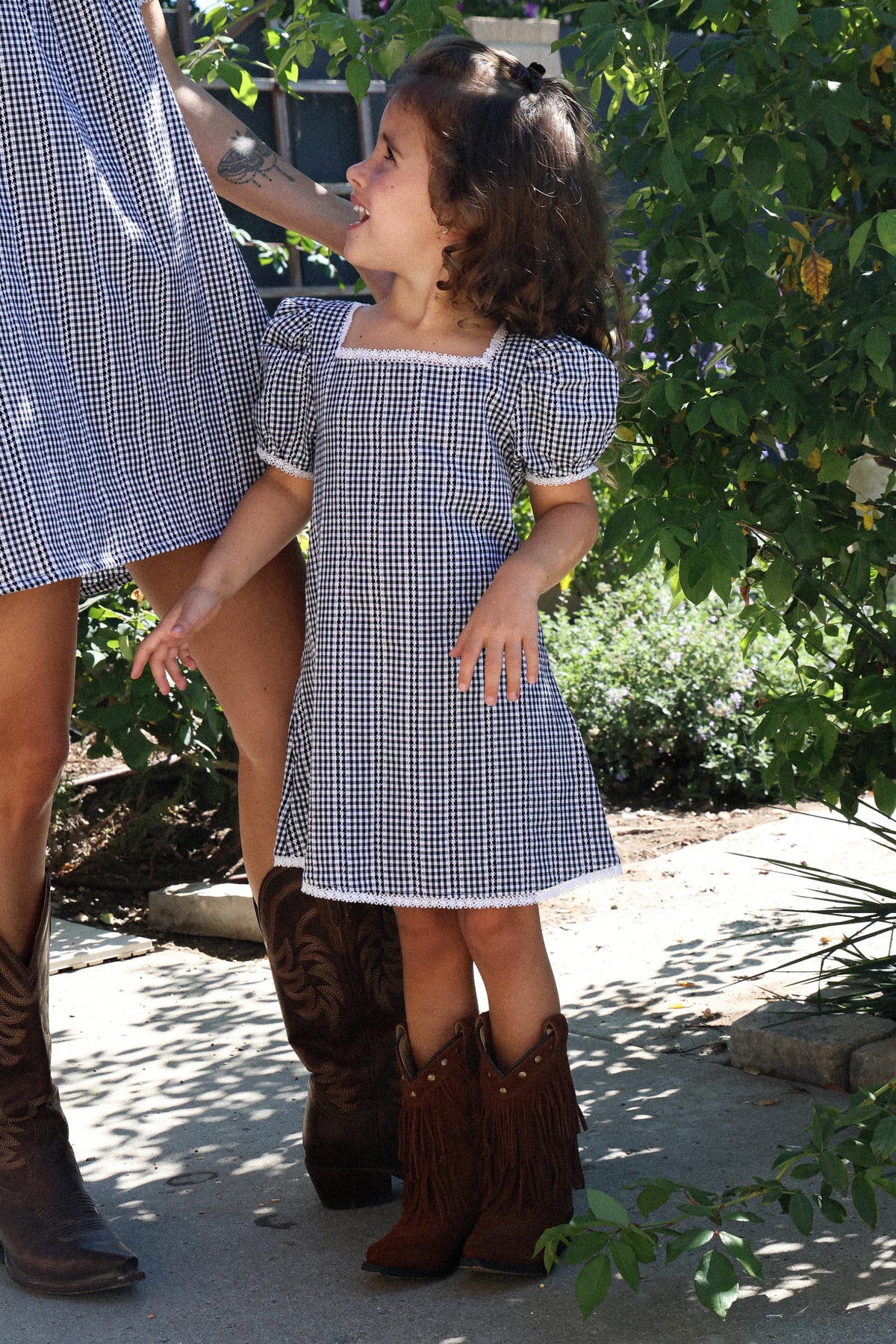 Peas & Carrots Kids Dress (Cute Gingham)