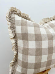 Reversible Gingham Pillow Cover (Cover Only)