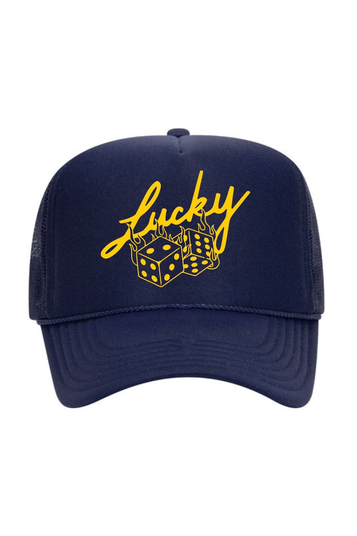 Lucky Roll Trucker Hat (Navy)