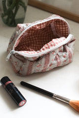 Dolly Small Makeup Bag (Pink Rose)