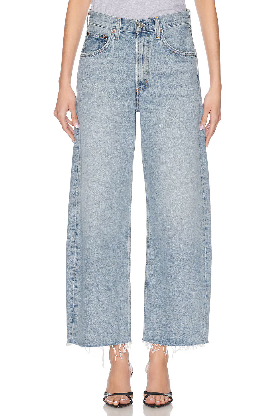 AGOLDE Low Curve Fray Jeans