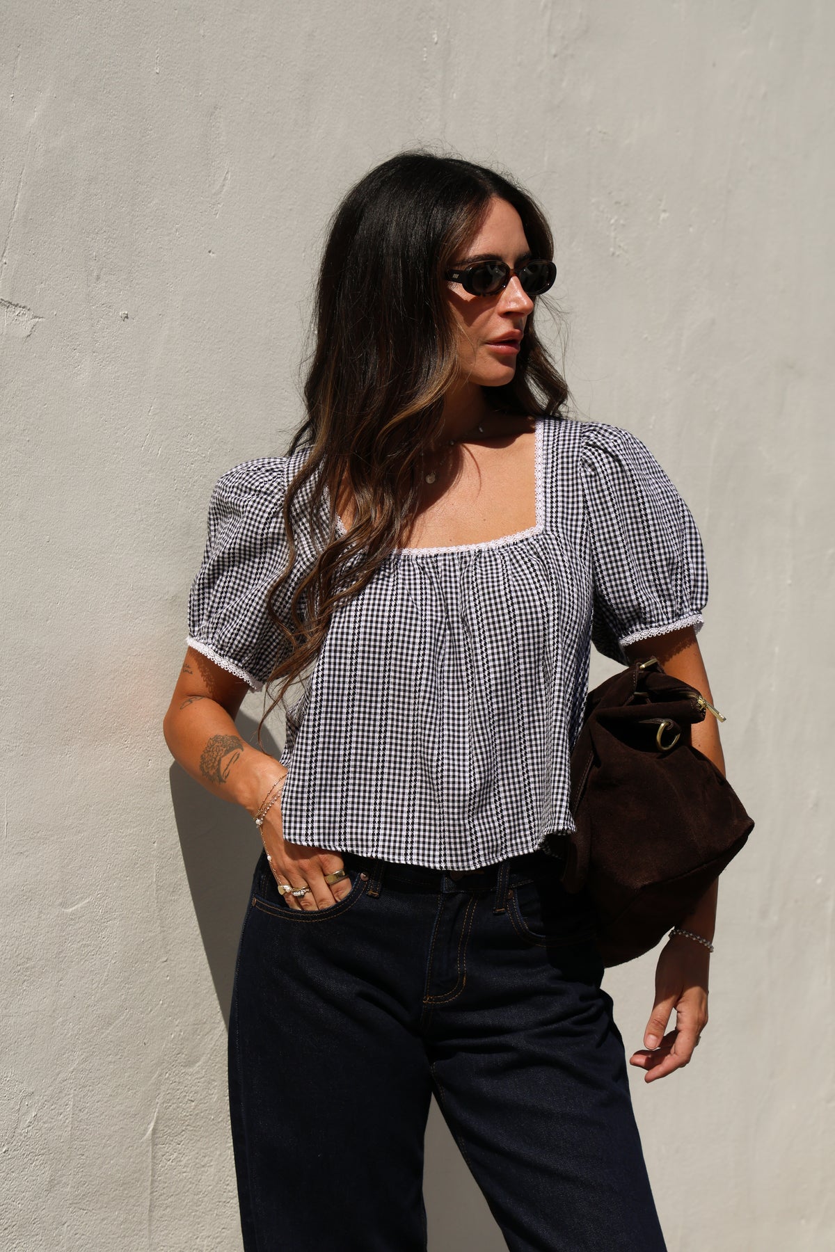 PRE-ORDER The Dolly Top (Cute Gingham)