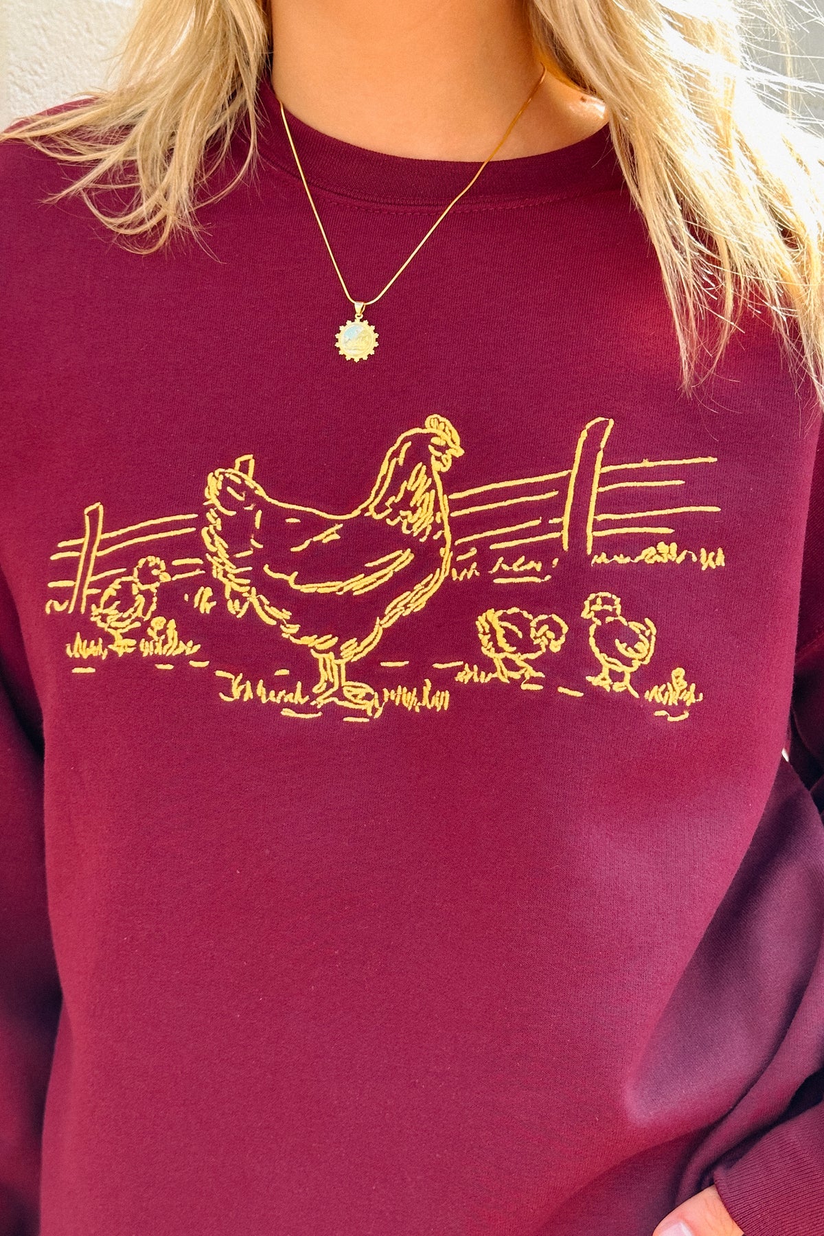 Good Egg Embroidered Sweatshirt