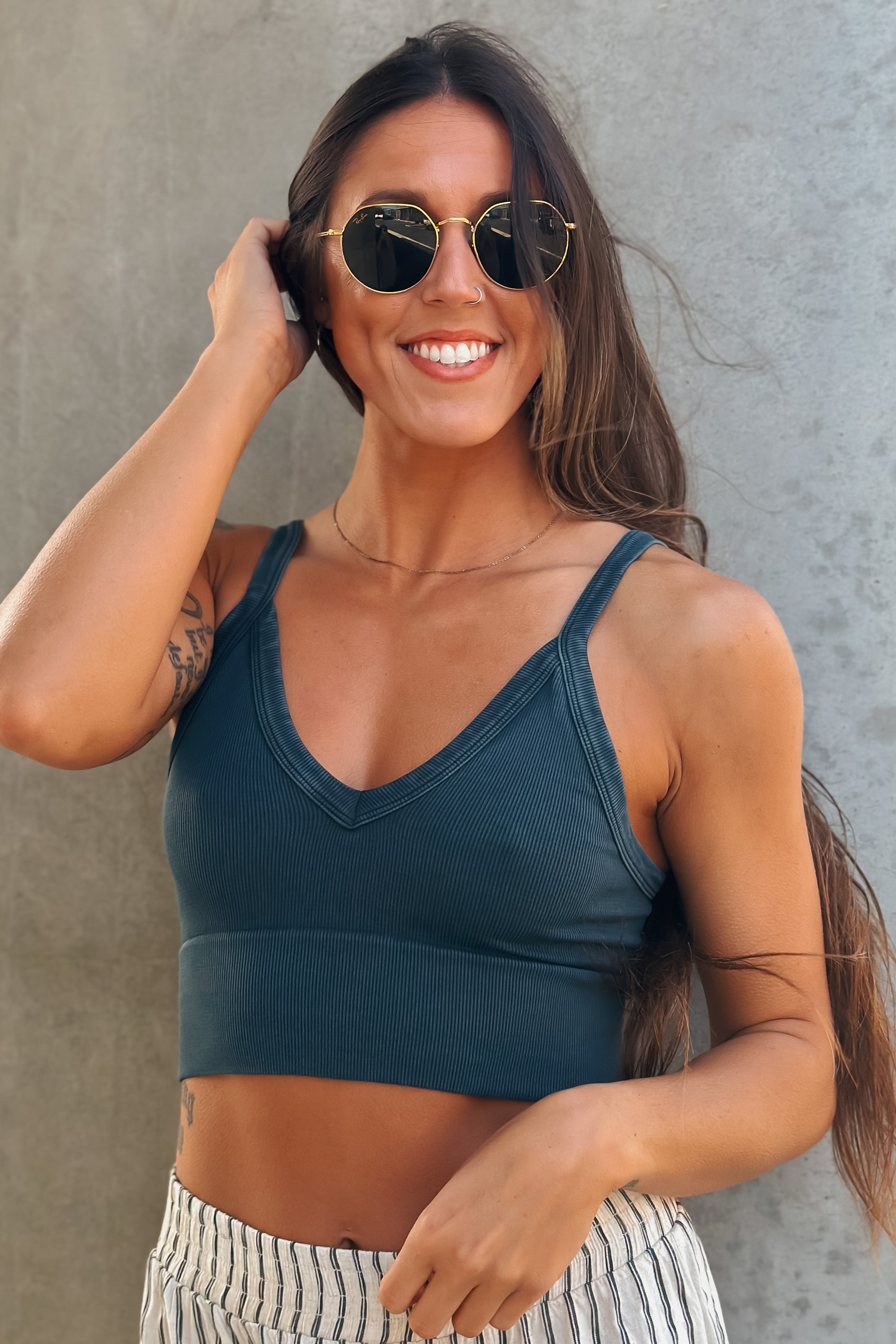 Olivia V-Neck Tank (Vtg. Pine Grove)