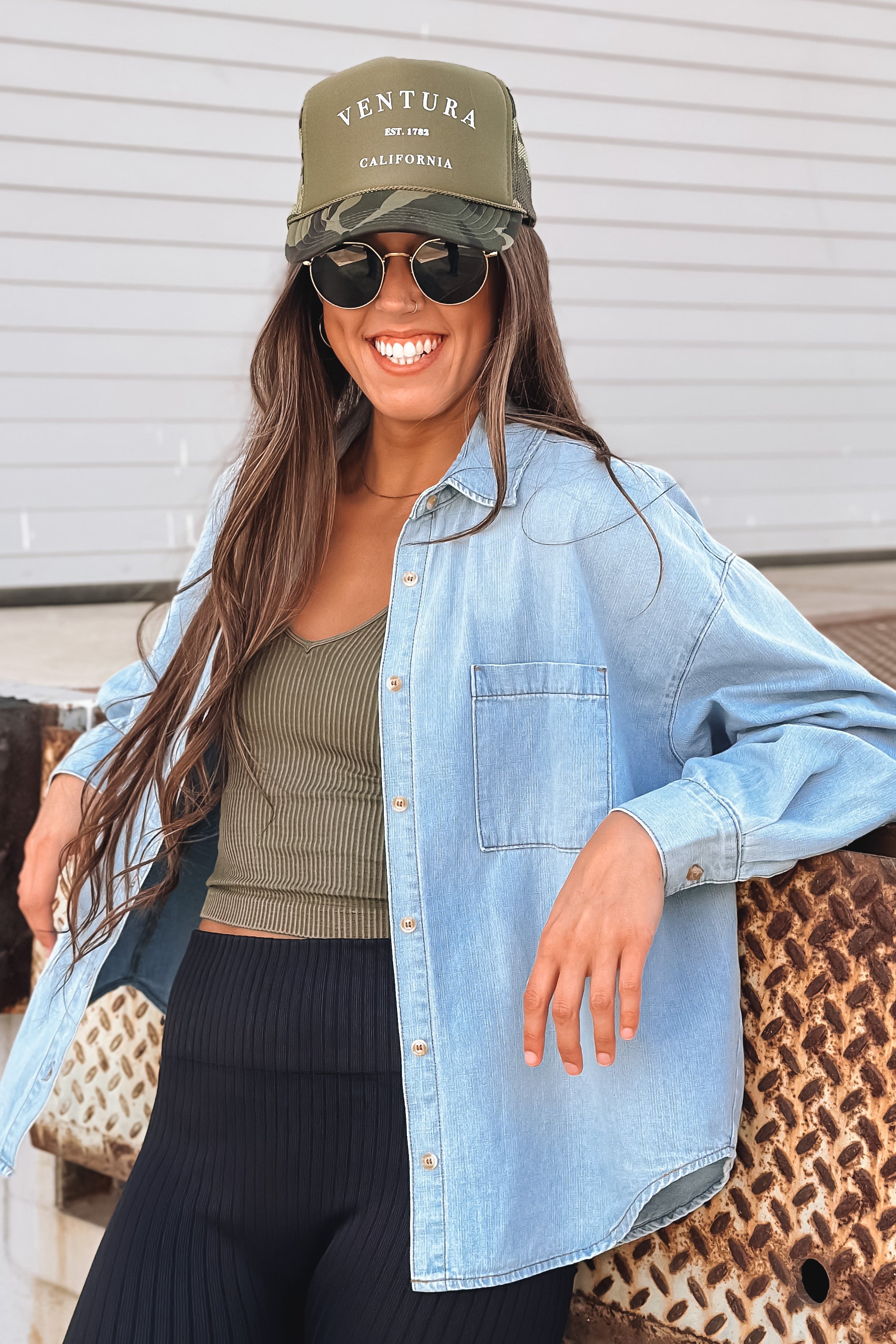 Better Days Denim Button Up