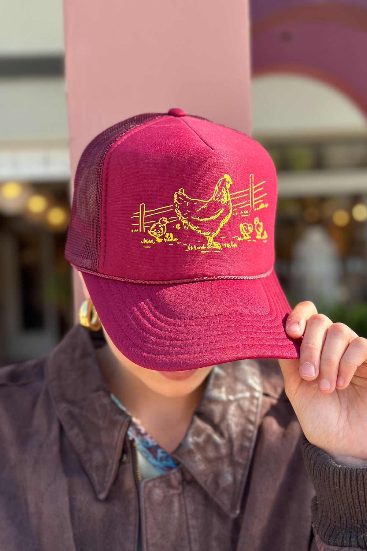 Good Egg Trucker Hat (Burgundy)