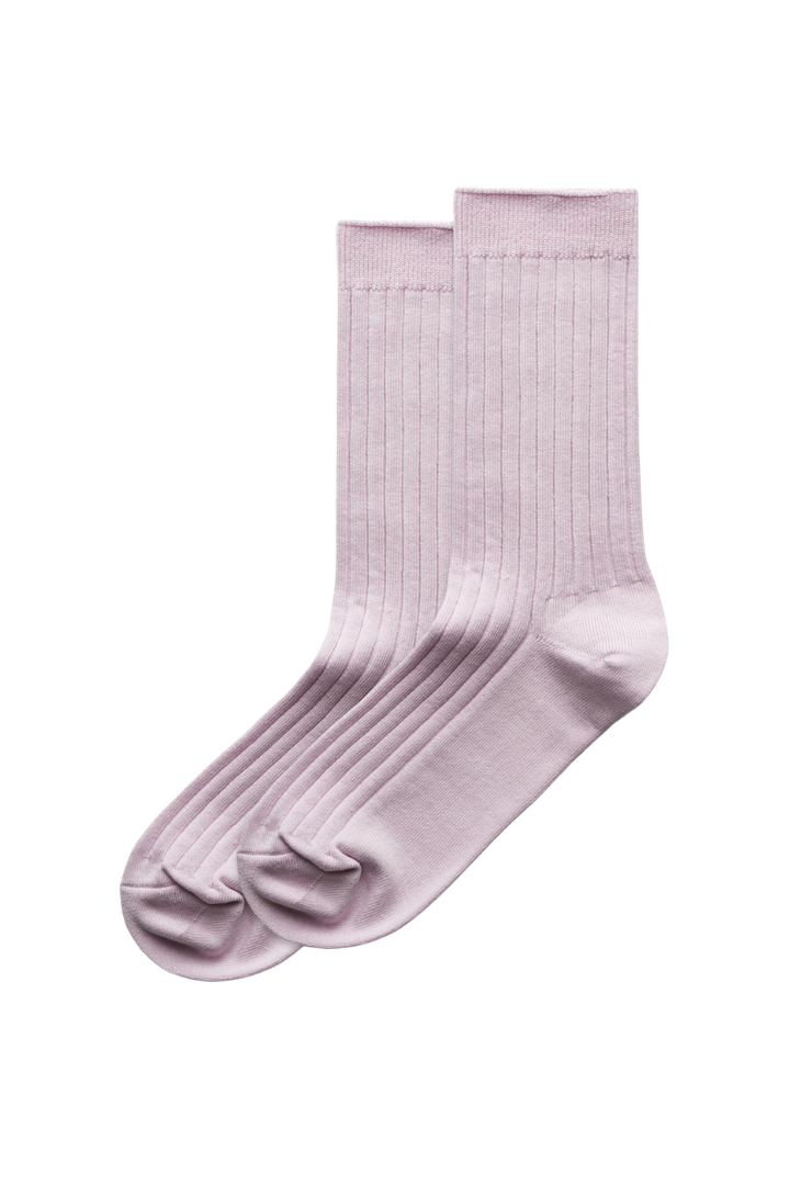 Womens Rib Sock (Lavender)