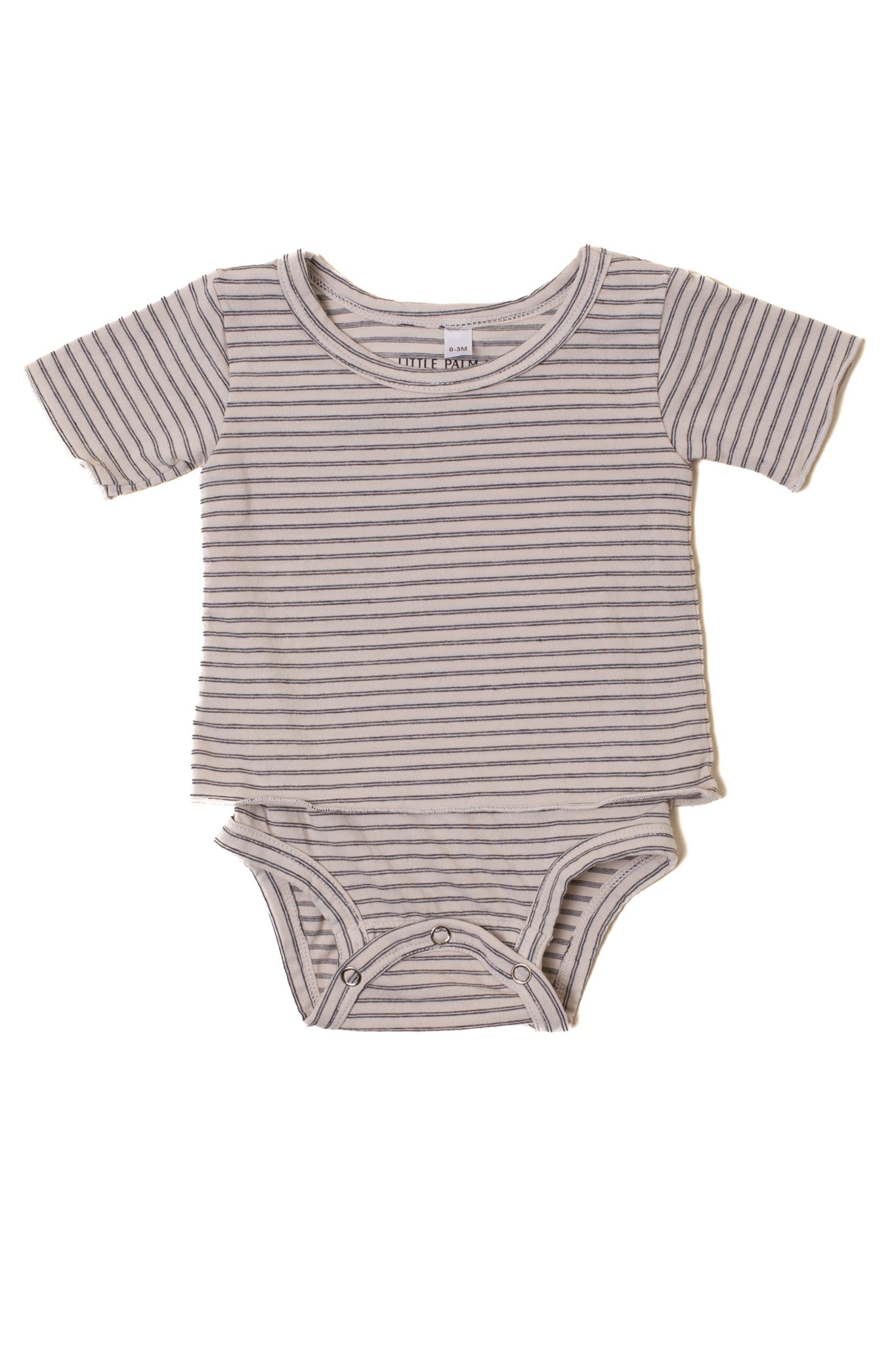 Ventura CREW Tee Onesie (Oatmeal Stripe)