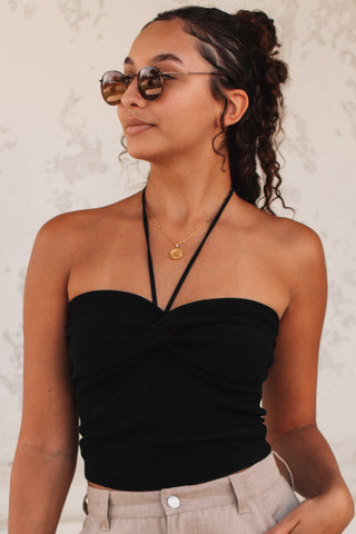 Olivia V-Neck Tank (Bright Orange) - FINAL SALE