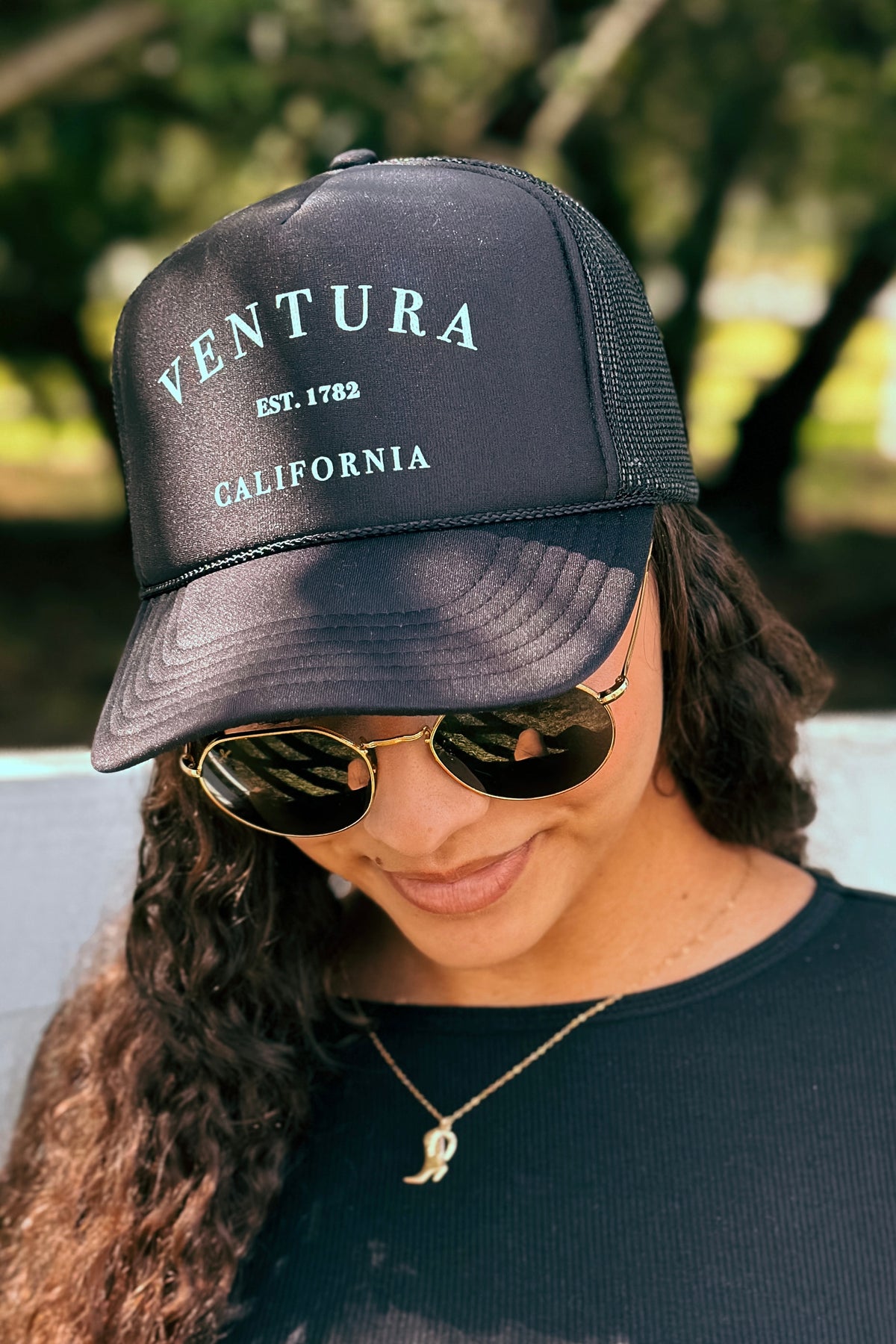 Ventura EST. 1782 Trucker Hat (Black)