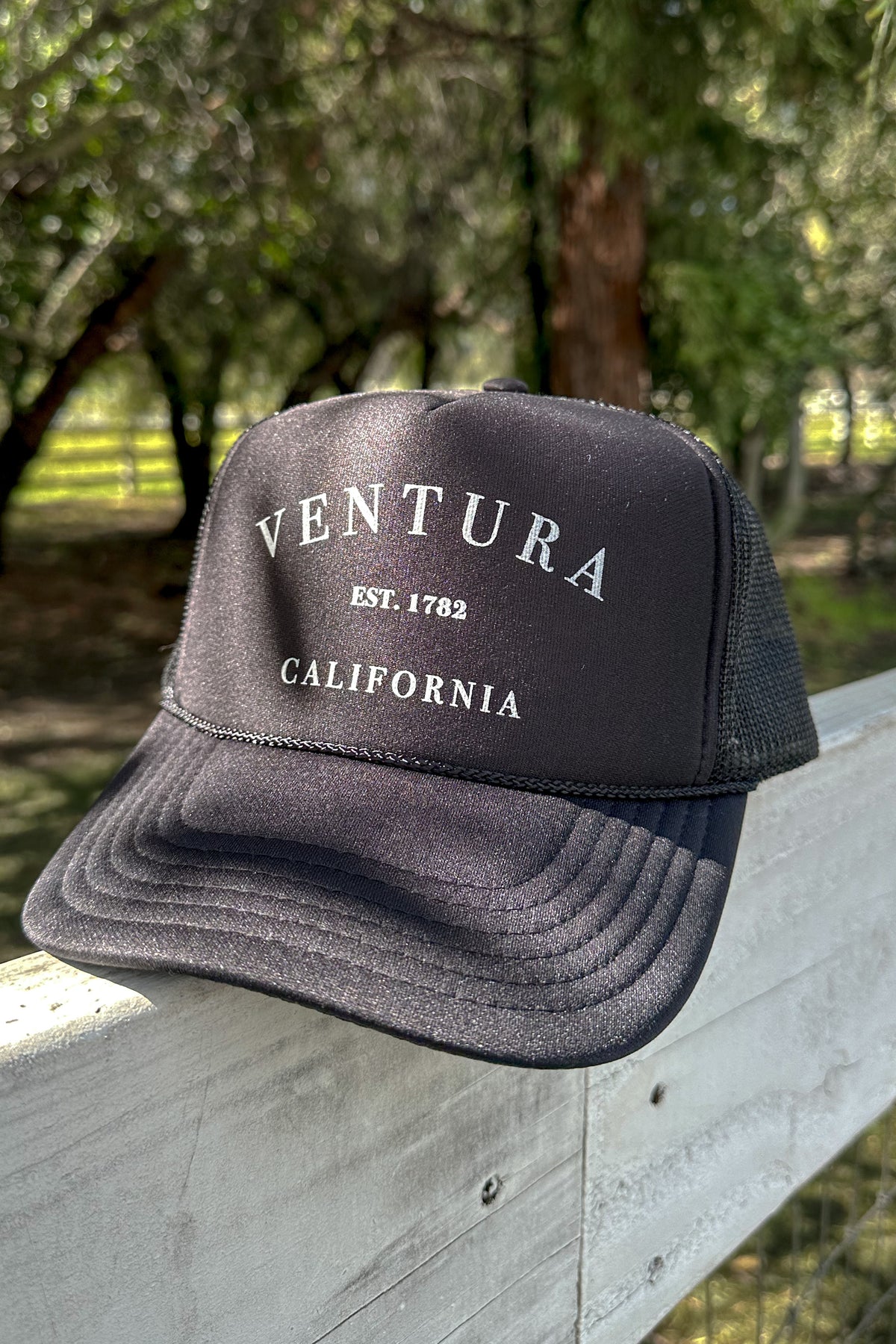 Ventura EST. 1782 Trucker Hat (Black)