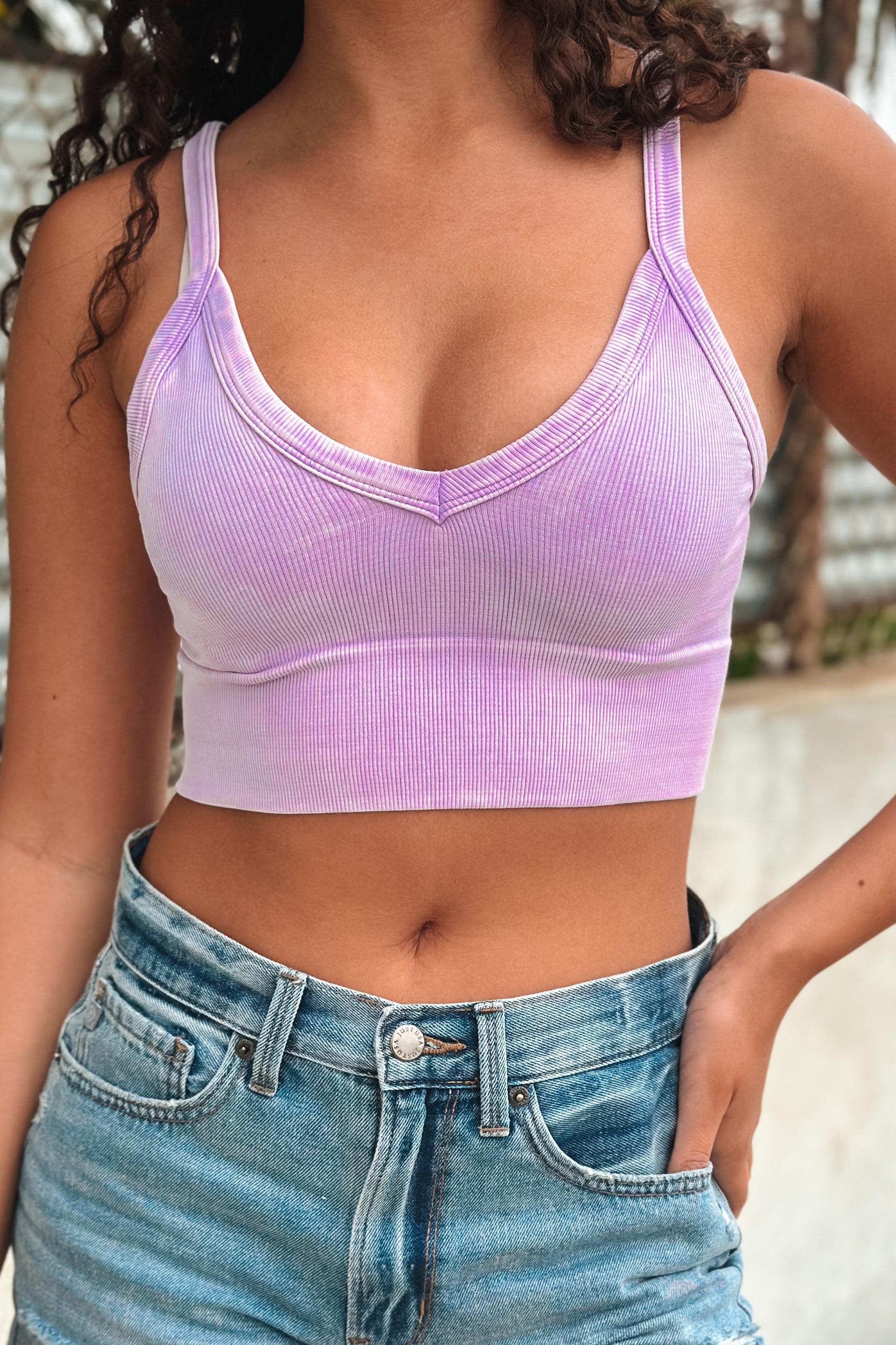 Olivia V-Neck Tank (Vtg. Amethyst) - FINAL SALE