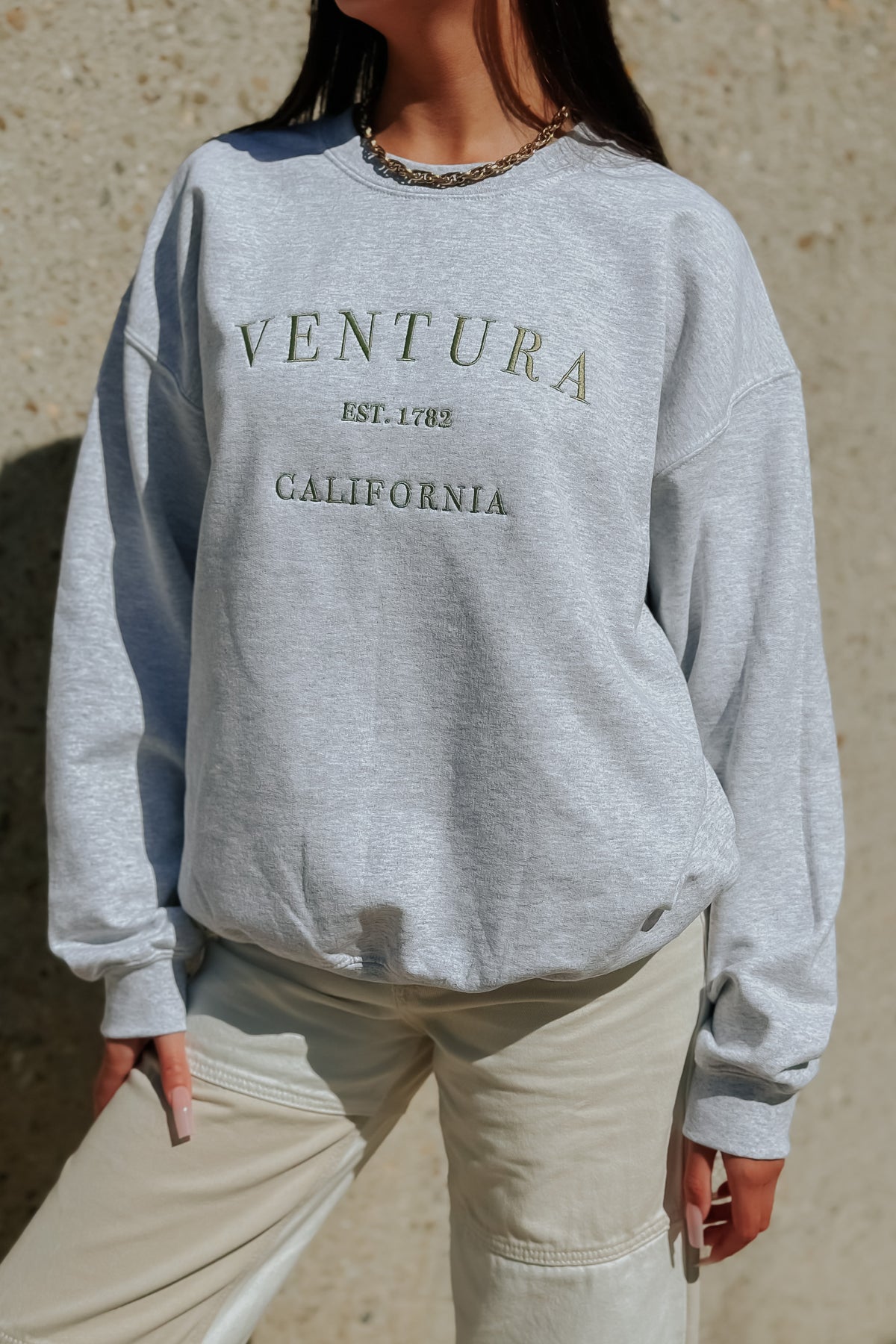 Ventura EST. 1782 Sweatshirt (Grey/Sage)
