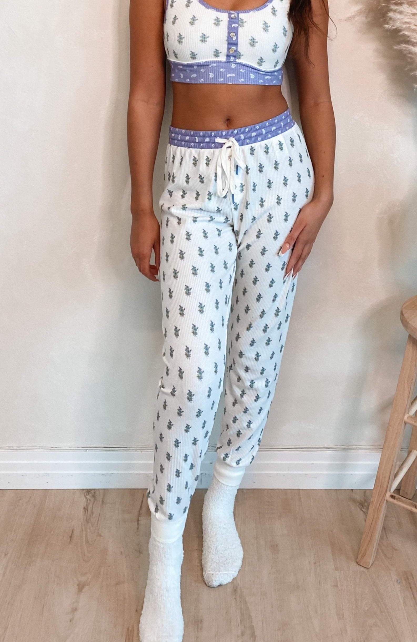 Vintage Foulard Jogger (Bone) - FINAL SALE