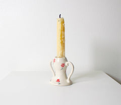 Amphora Candle Stick Holder (Red Poppy)