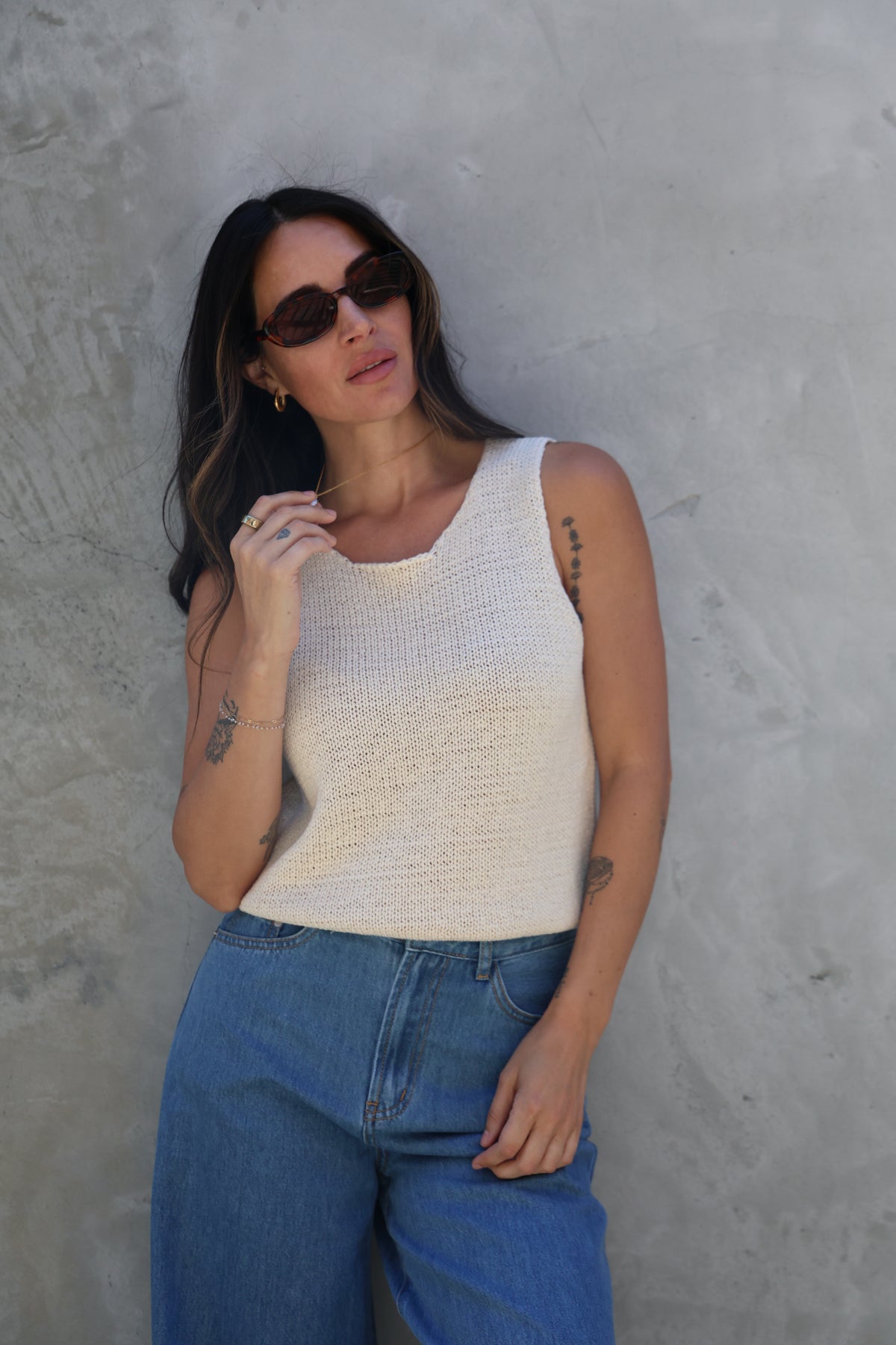Summer Sand Knit Top