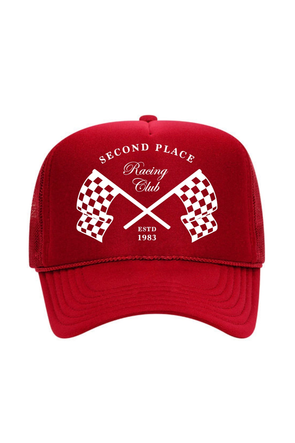 Second Place Racing Trucker Hat (Red)