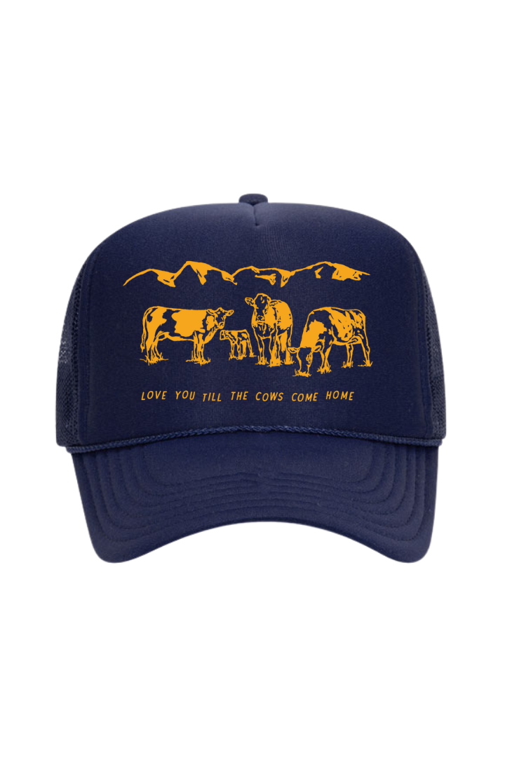 Cows Come Home Trucker Hat (Navy)