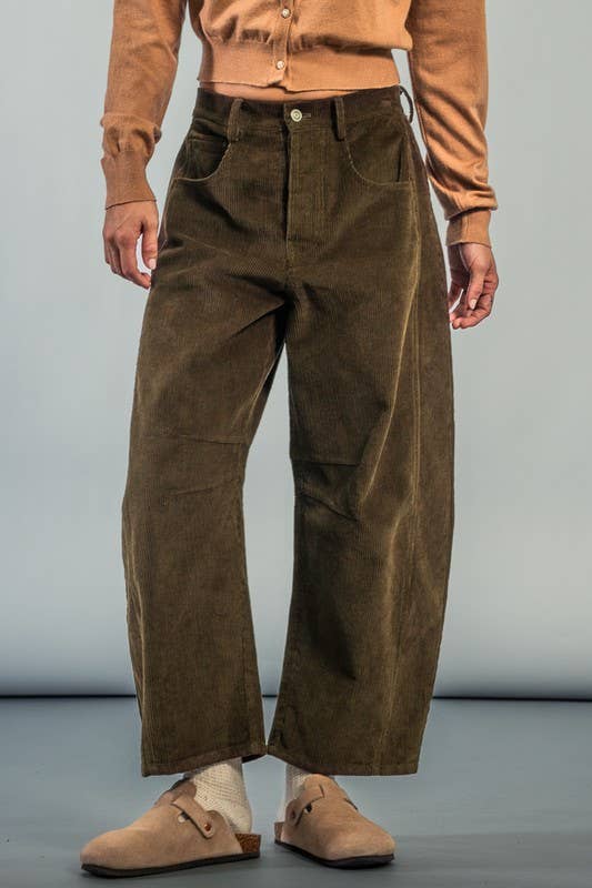 Cowboy Corduroy Barrels (Olive)