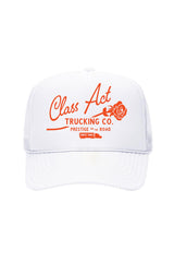 Class Act Trucking Trucker Hat (White)