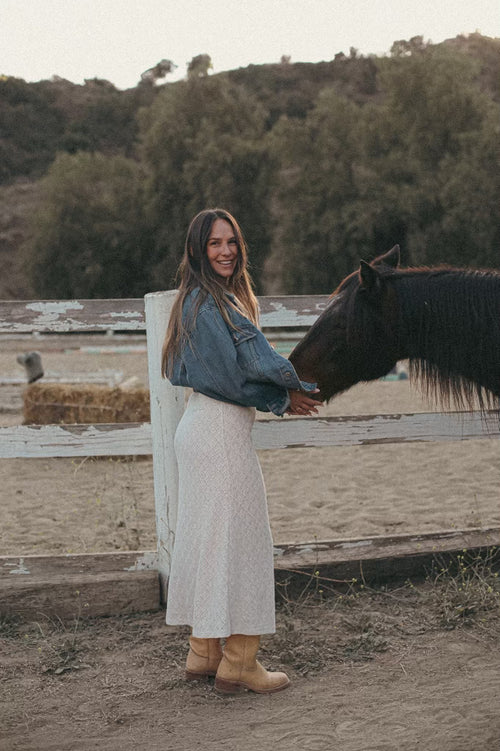 Adore You Crochet Maxi Skirt
