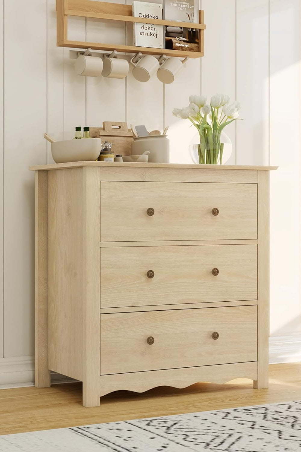 Mid Century Modern Wooden Dresser