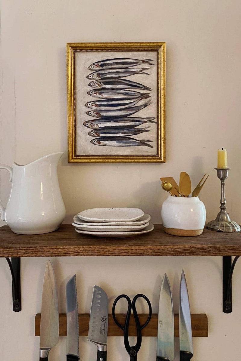 picture of sardines in a kitchen