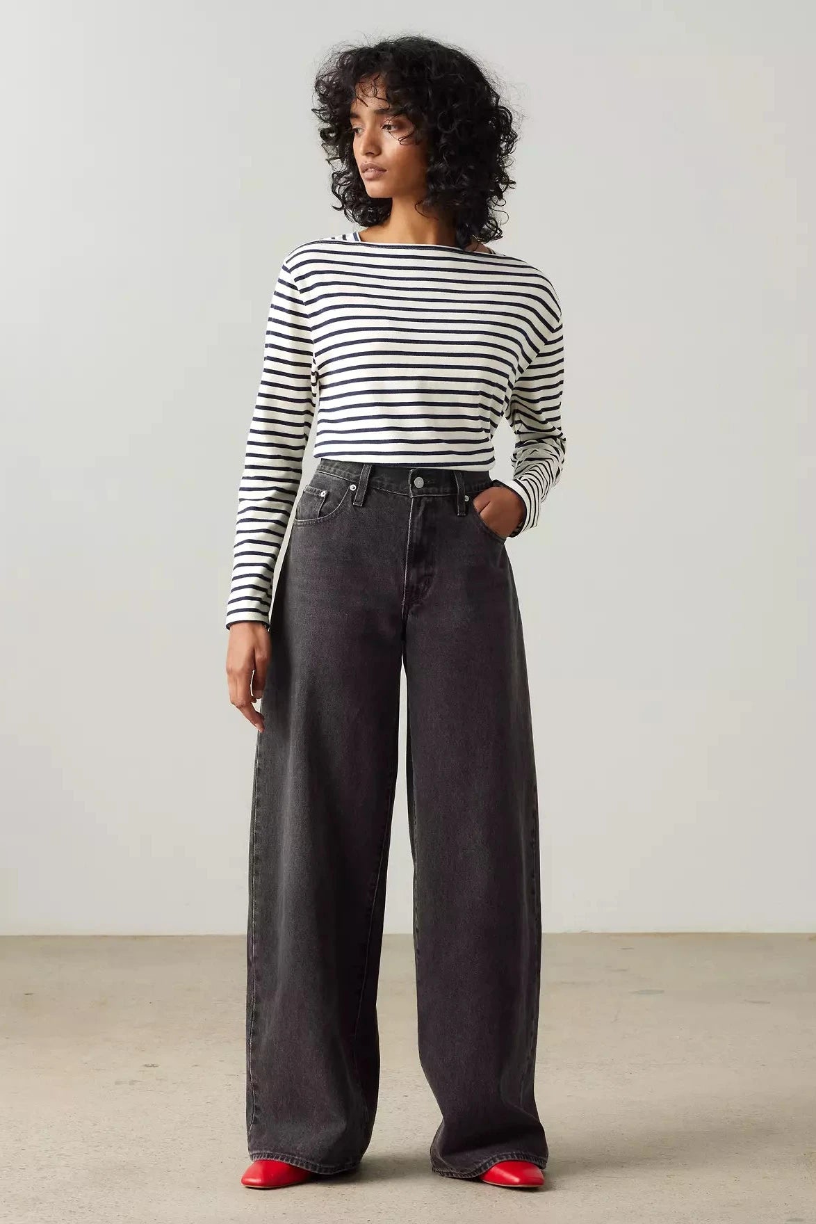 Levi's XL Baggy Straight Women's Jeans (Black)