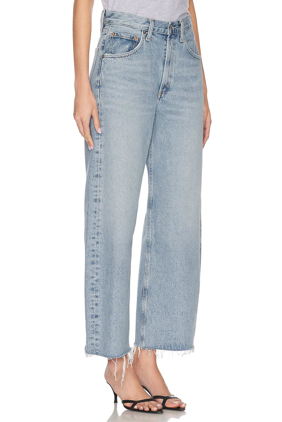 AGOLDE Low Curve Fray Jeans