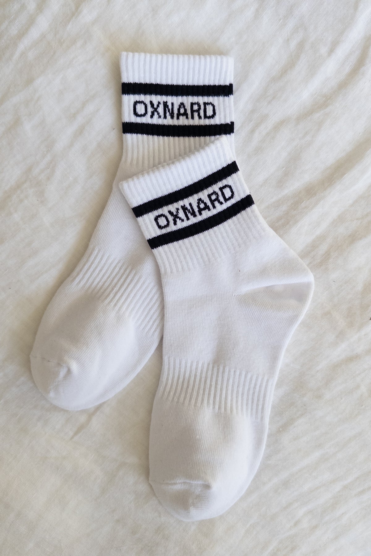 Oxnard Ankle Crew (White/Black)