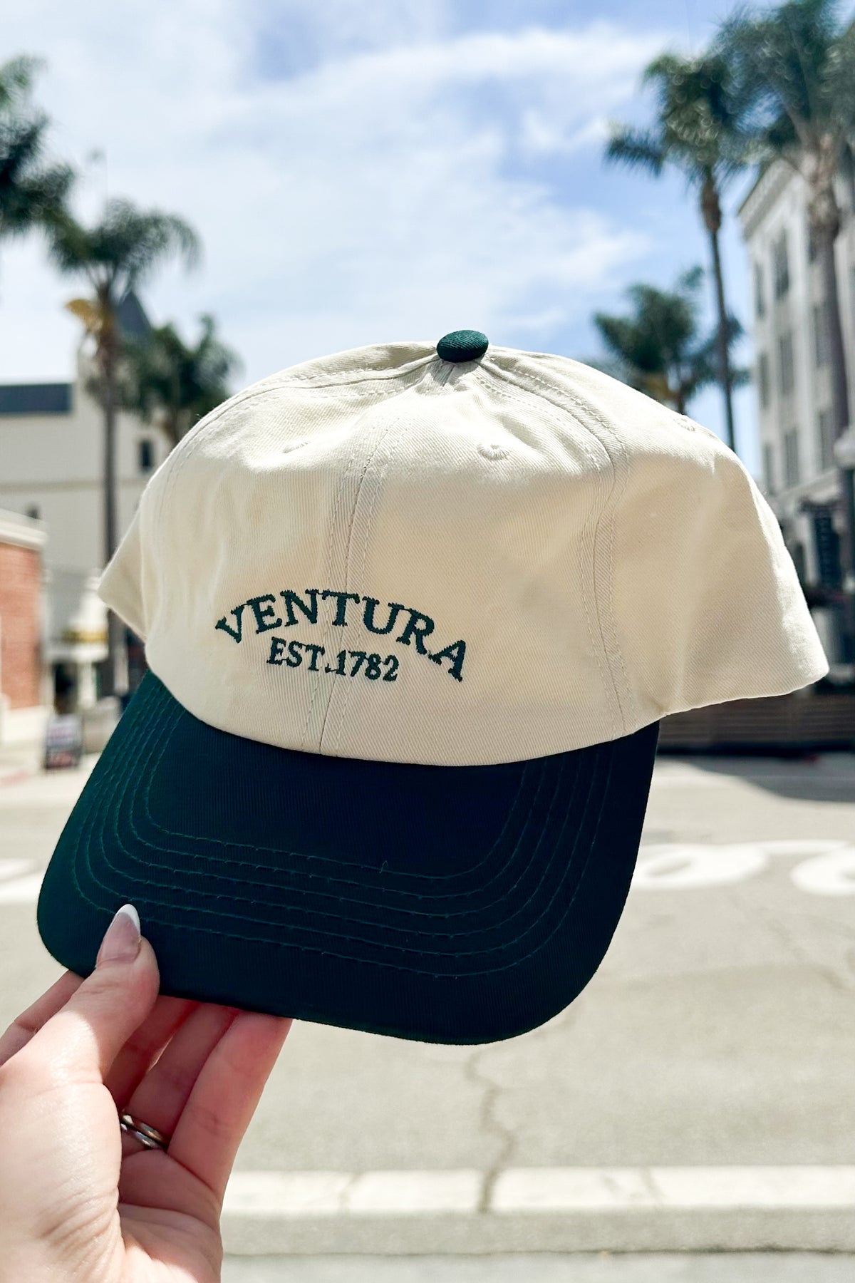 Ventura EST. 1782 Dad Hat (Khaki/Green)