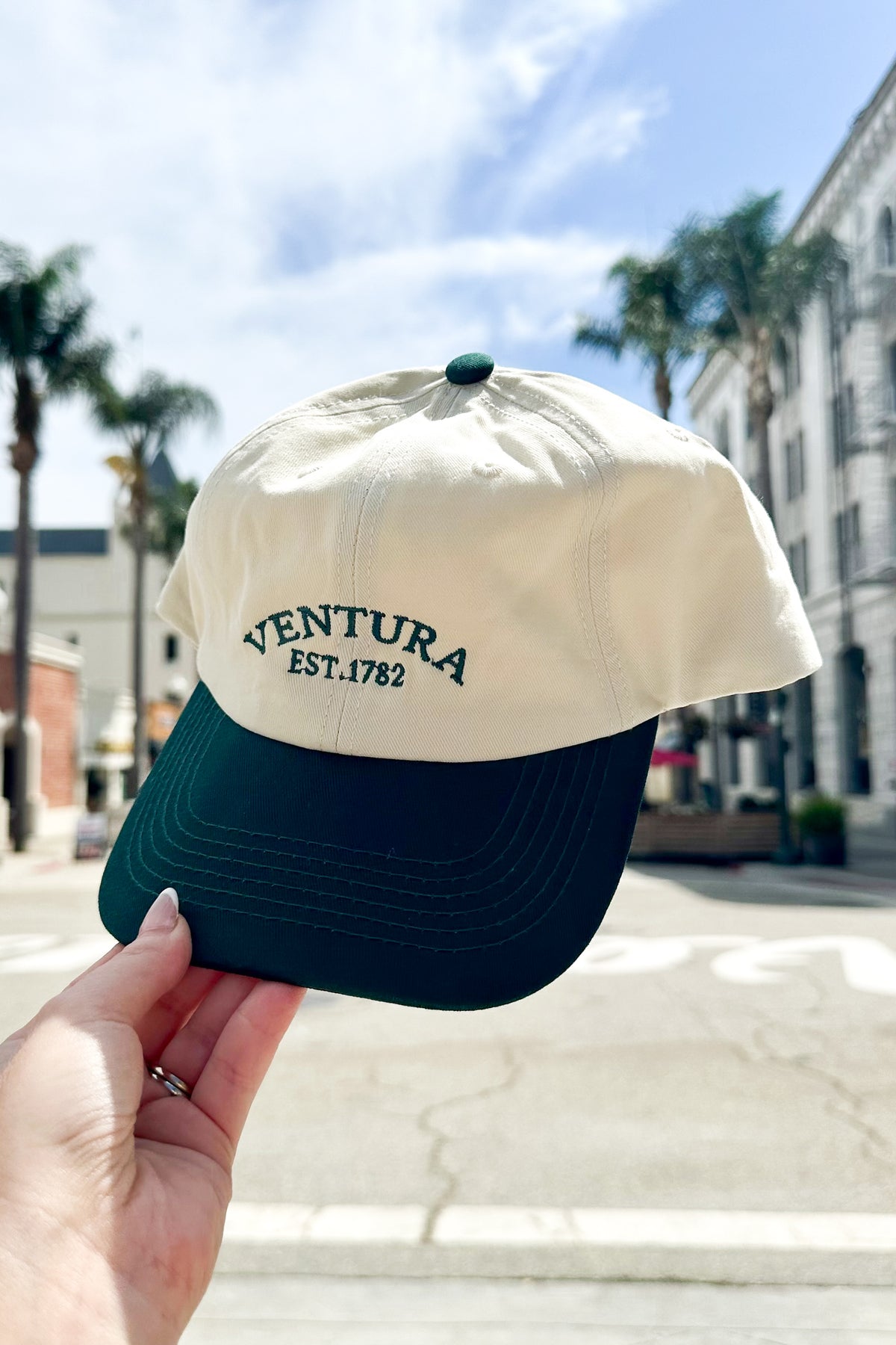 Ventura EST. 1782 Dad Hat (Khaki/Green)