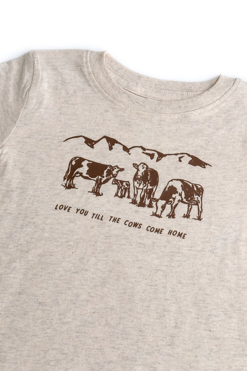 Cows Come Home Toddler + Kids Tee (Natural Heather)