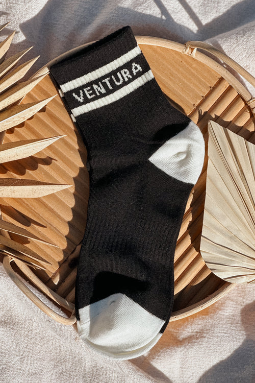 Ventura Socks (black/cream)