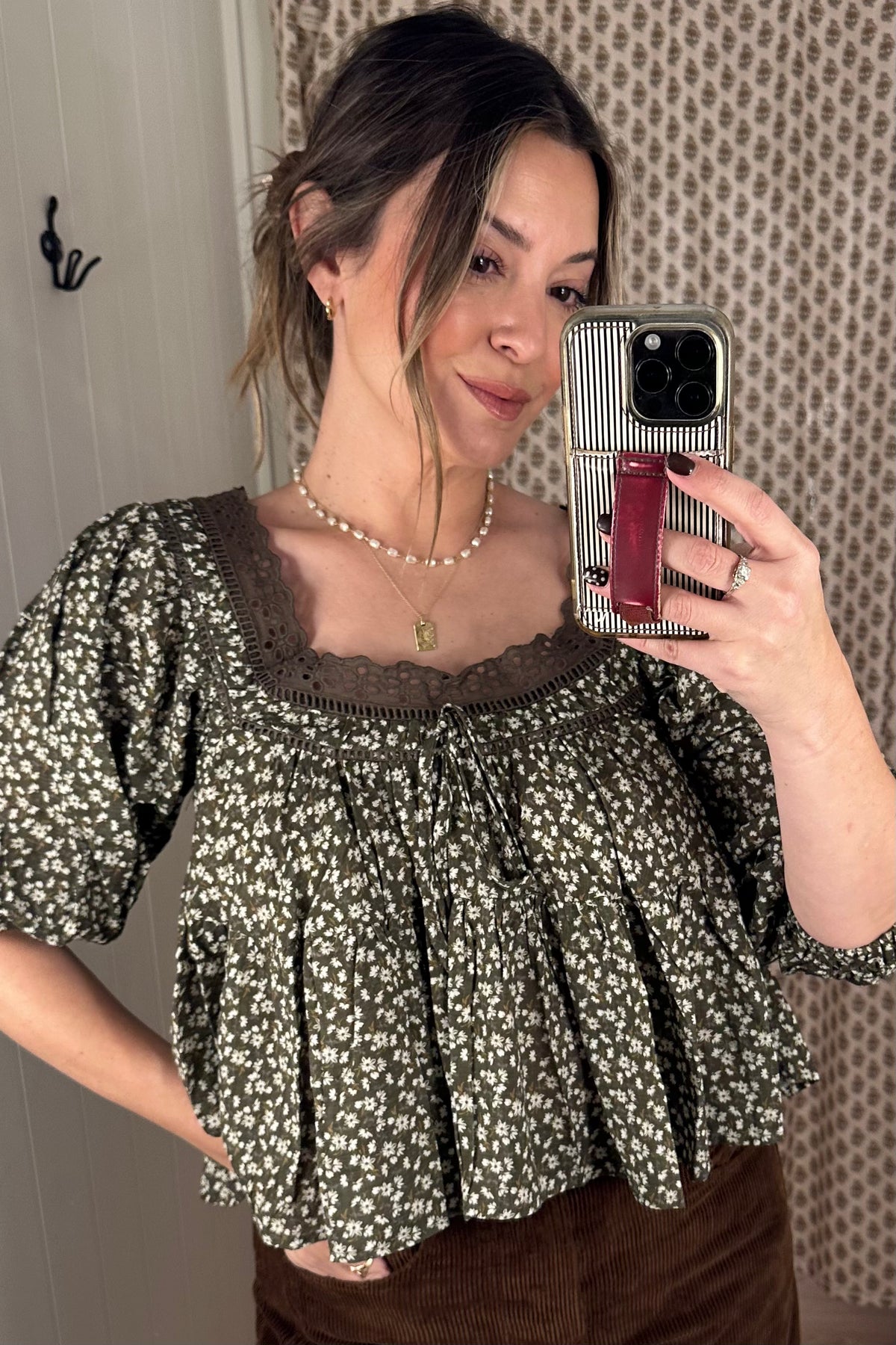 Cottage in the Woods Blouse (Chestnut)