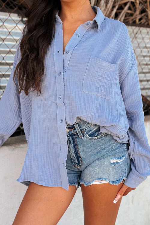 Ocean Mist Button Up