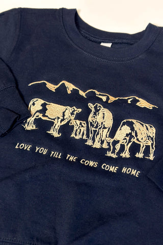 Cows Come Home (Strawberry Milk) Toddler+Kids Sweatshirt