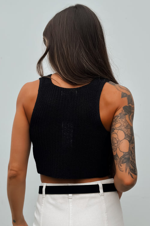 Tune In Knit Top (Black)