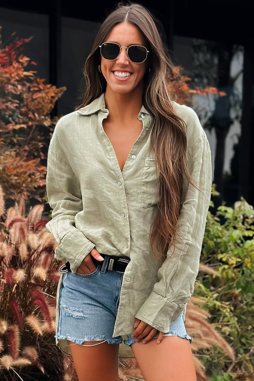 Life Happens Linen Shirt