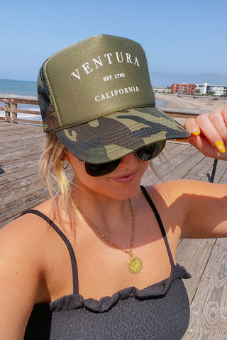 Ventura EST. 1782 Trucker Hat (Black)