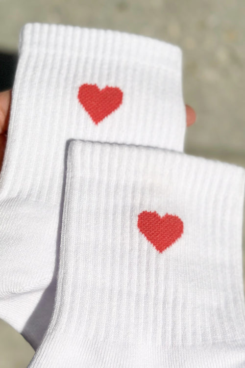 Heart Socks (Deep Pink)