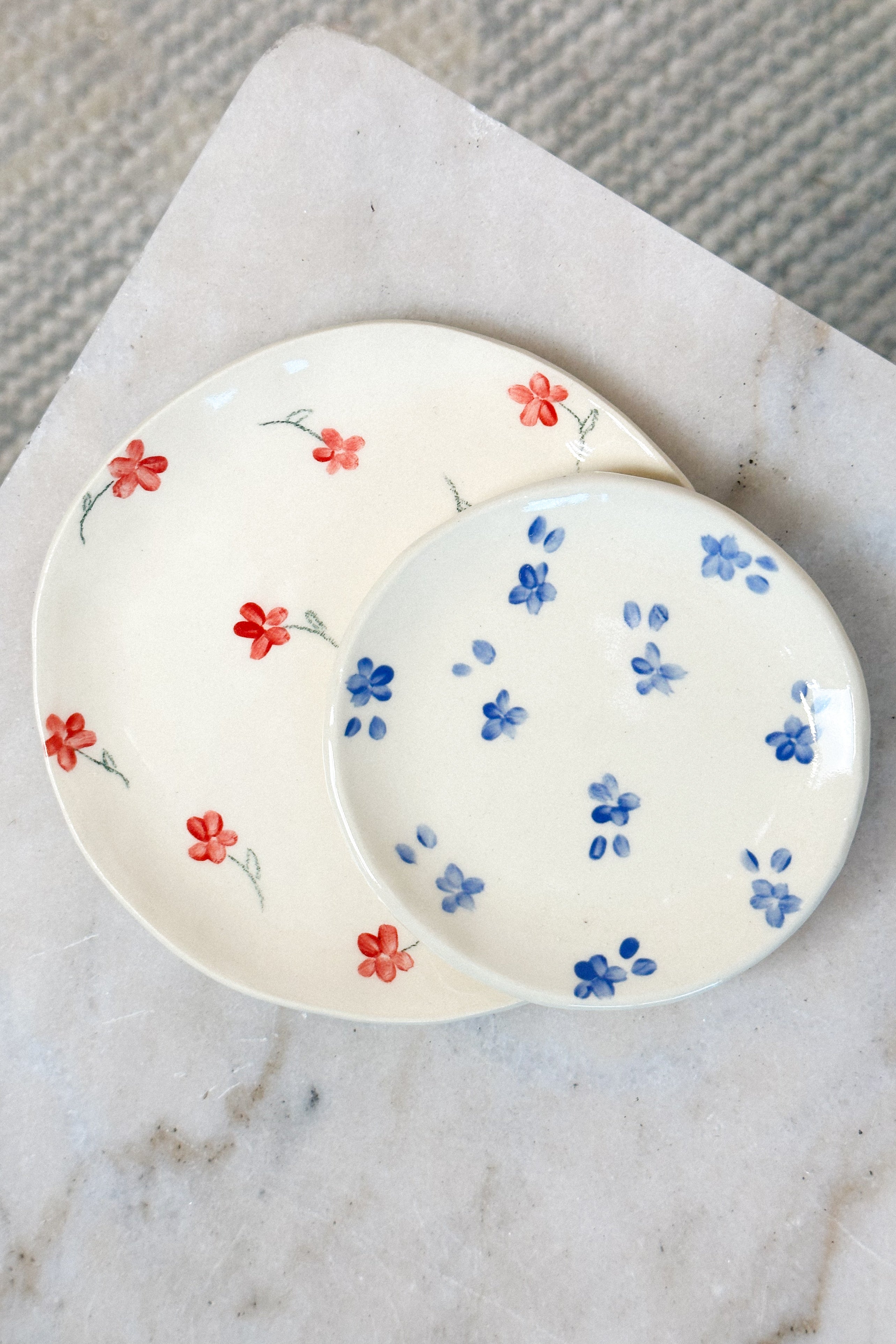 Red Poppy Catchall Plate