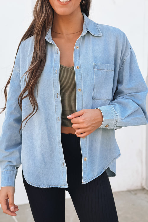 Better Days Denim Button Up