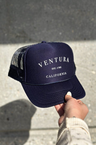 Ventura EST. 1782 Trucker Hat (Black)