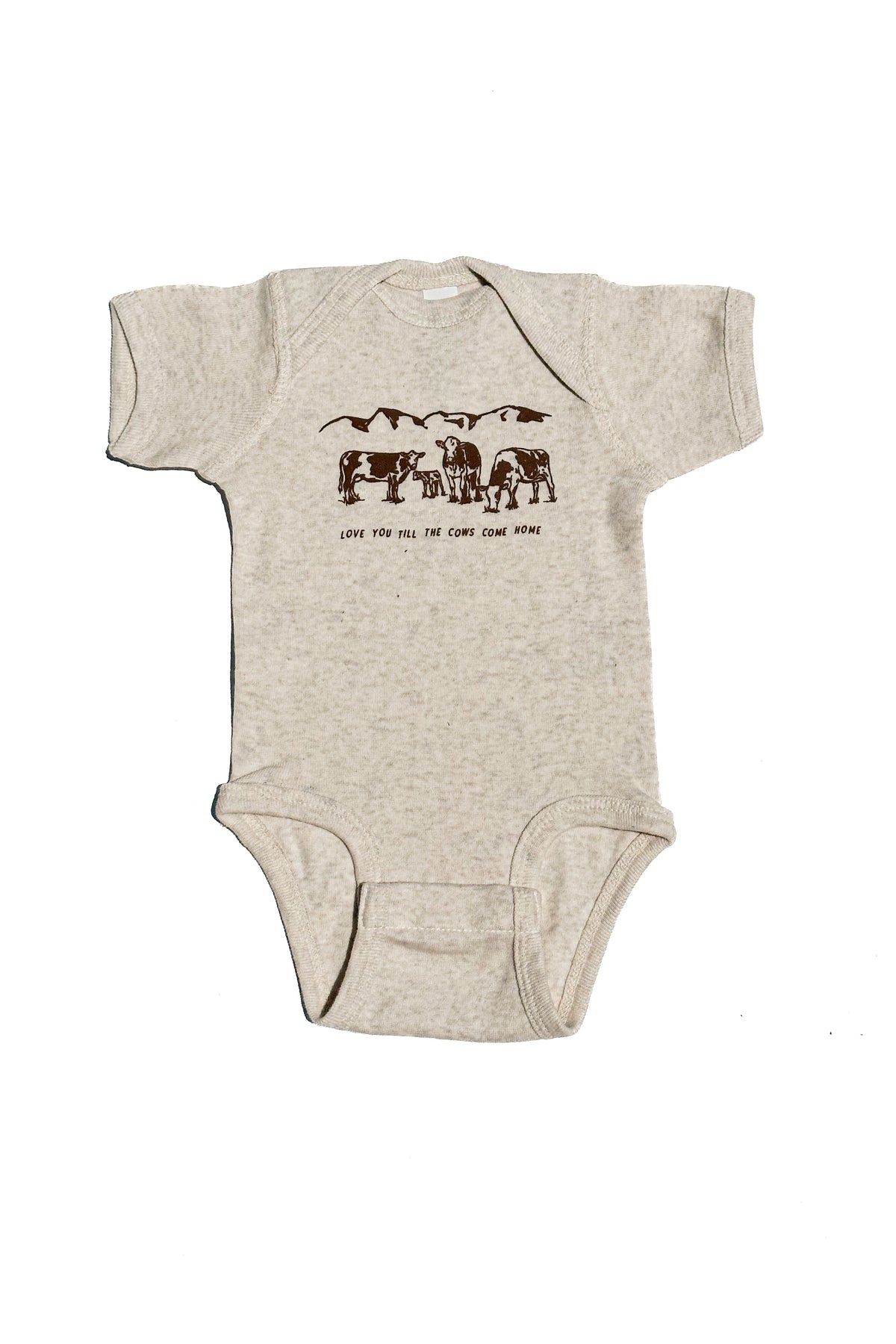 Cows Come Home Onesie (Oatmeal)