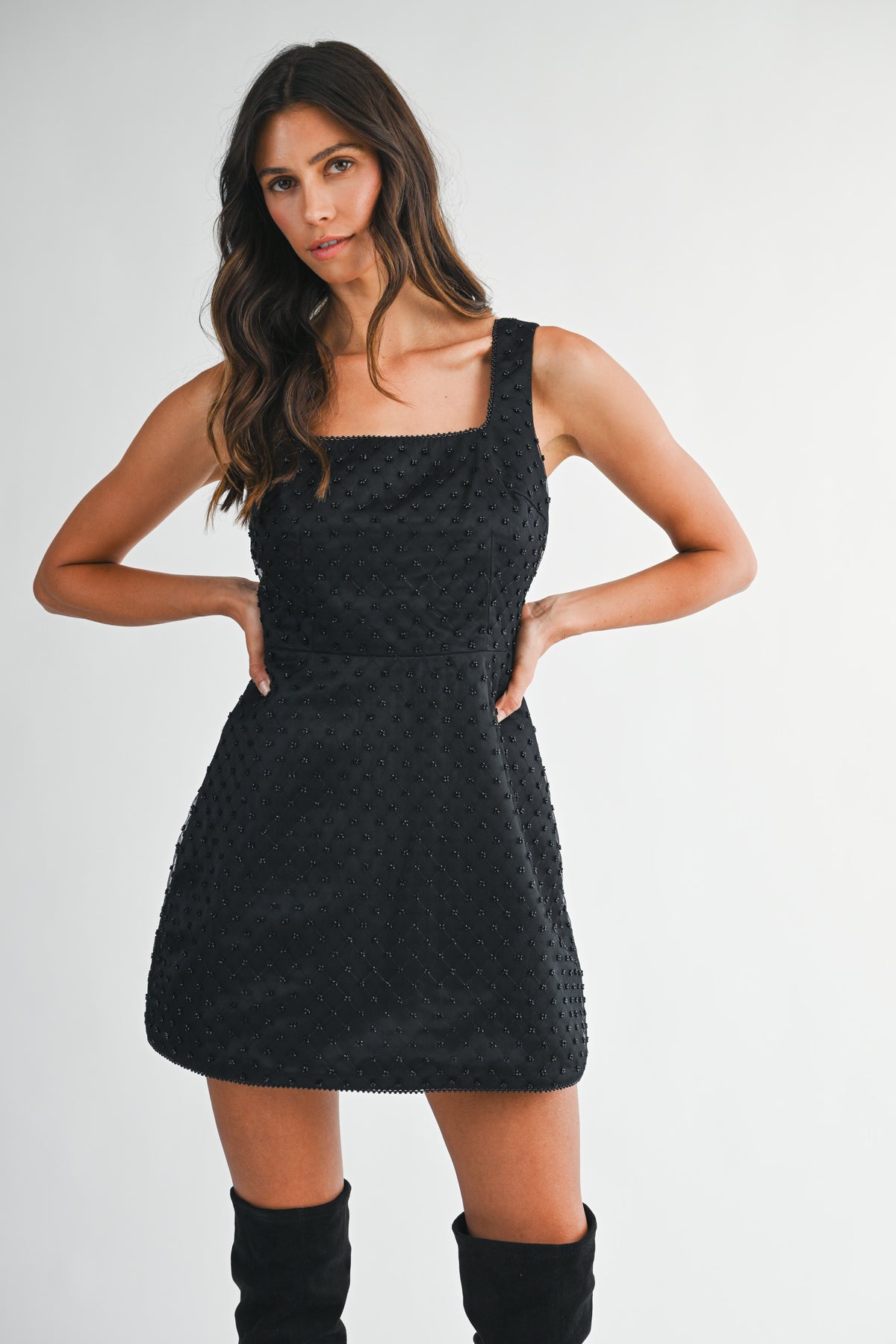 Black Diamond Mini Dress