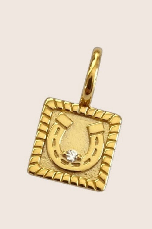 18k Gold Plated Horseshoe Necklace