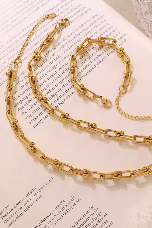 Knox Link Necklace (Gold Plated)