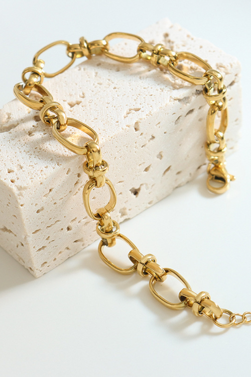 Saylor Link Necklace (Gold Plated)
